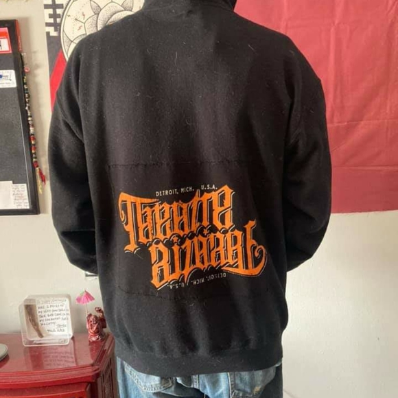 Hand sewn DIY Theater Bizzare hoodie - Picture 2 of 2